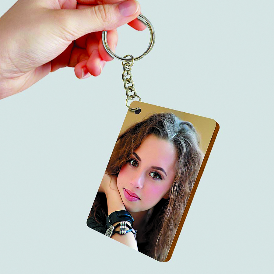 Acrylic photo keychain