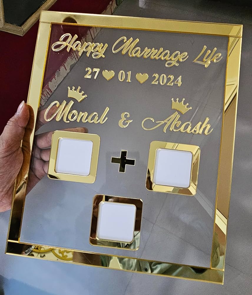 acrylic wedding frame 