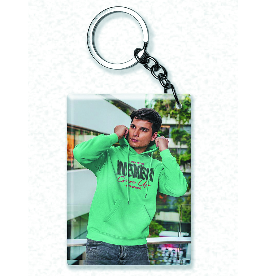 Acrylic photo keychain