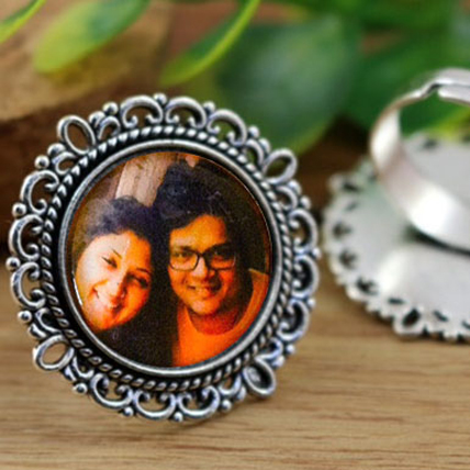 Offering Personalised Picture Ring, Personalized Photo Gifts 