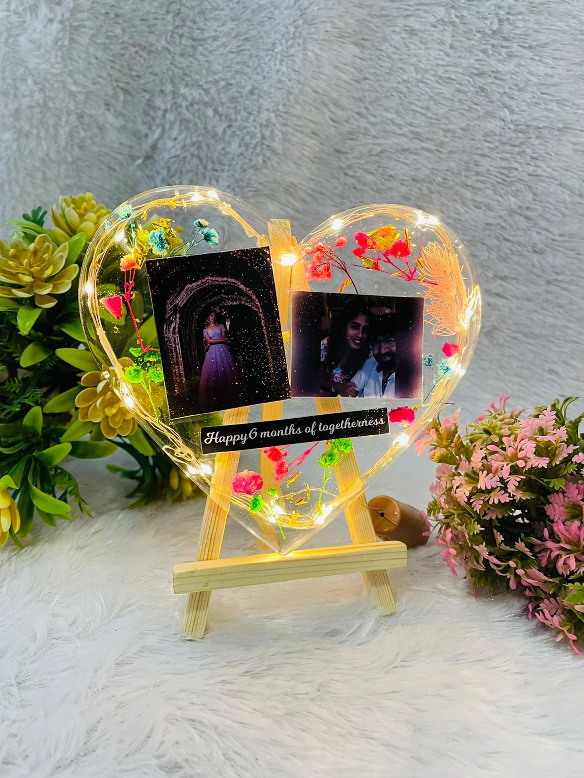 GAC Unique Handcrafted jai guru ji Blessings Resin Art 3D Frame Swaroop with Gold Plated Butterflies