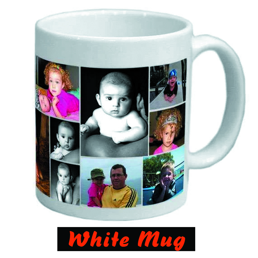 printed white Mug 